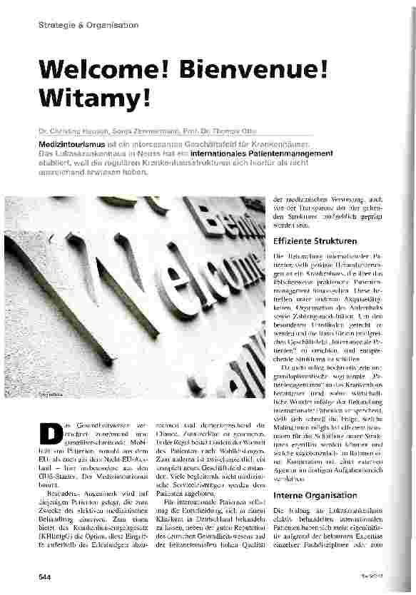Vorschauseite 1: Welcome! Bienvenue! Witamy!
