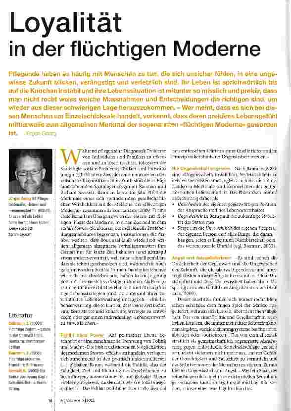 Vorschauseite 1: Loyalität in der flüchtigen Moderne