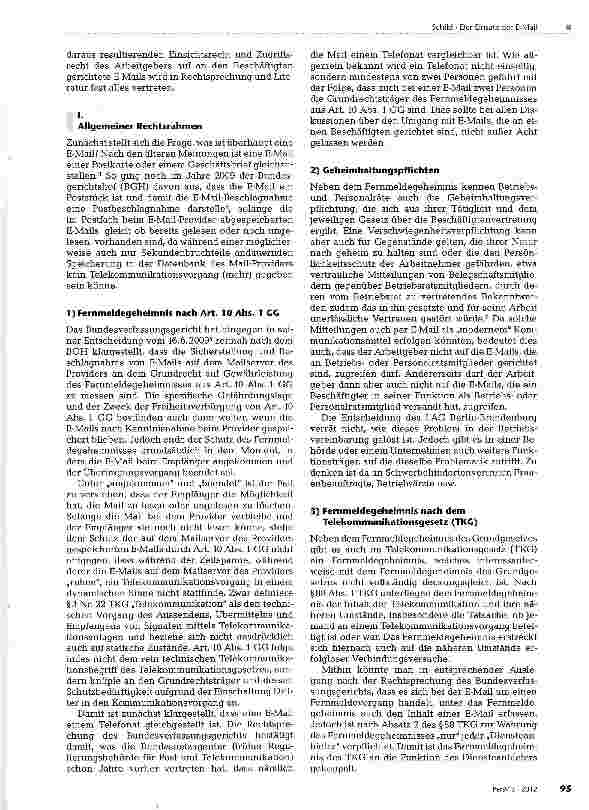 Vorschauseite 2: Der Einsatz der E-Mail