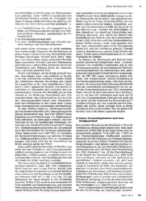 Vorschauseite 4: Der Einsatz der E-Mail