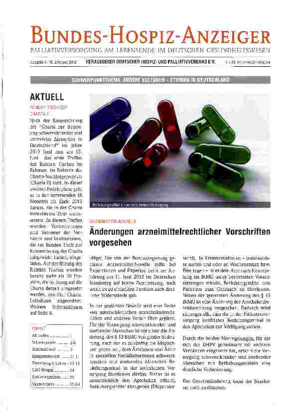 Vorschauseite 1: Änderungen arzneimittelrechtlicher Vorschriften vorgesehen