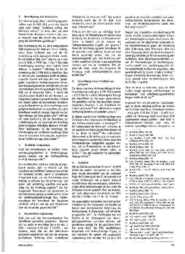 Vorschauseite 3: Der Beitrag der Rechtsprechung zum Erfolg des Betreuungsrechts, Teil 2