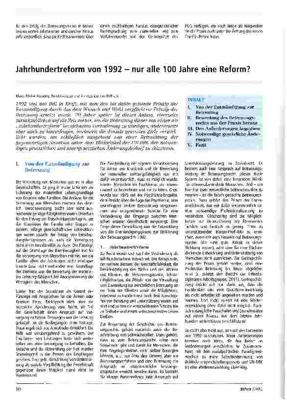Vorschauseite 4: Der Beitrag der Rechtsprechung zum Erfolg des Betreuungsrechts, Teil 2