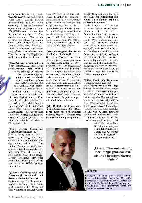 Vorschauseite 2: Wir brauchen eine Vollakademisierung
