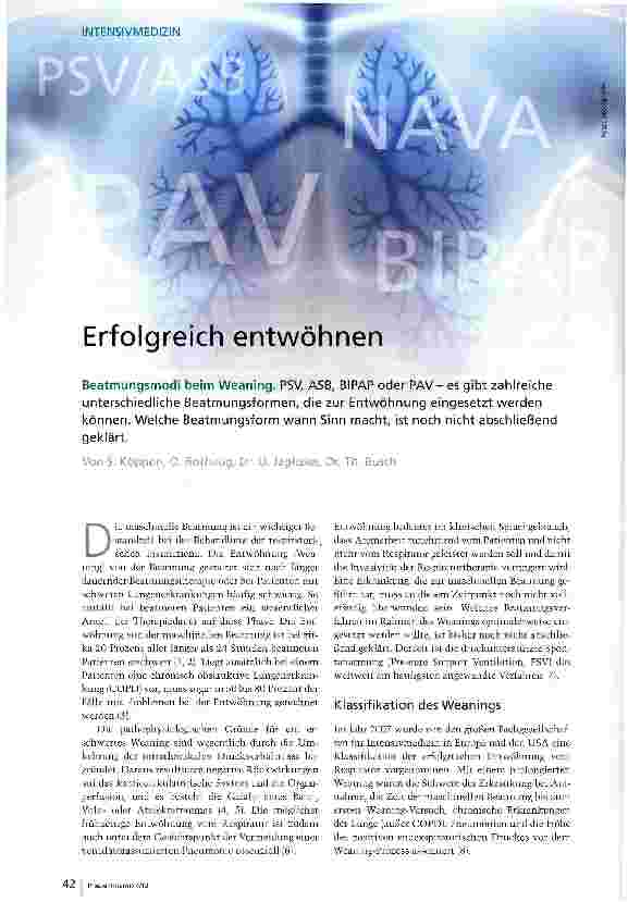 Vorschauseite 1: Erfolgreich entwöhnen