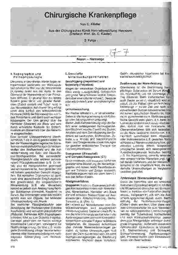 Vorschauseite 1: Chirurgische Krankenpflege