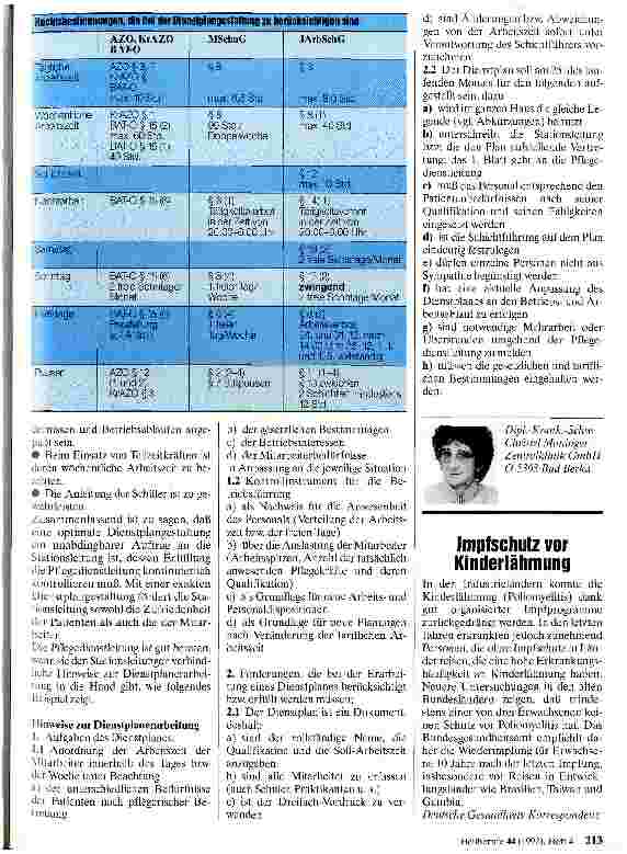 Vorschauseite 2: Die Erarbeitung von Dienstplänen für die Krankenstation