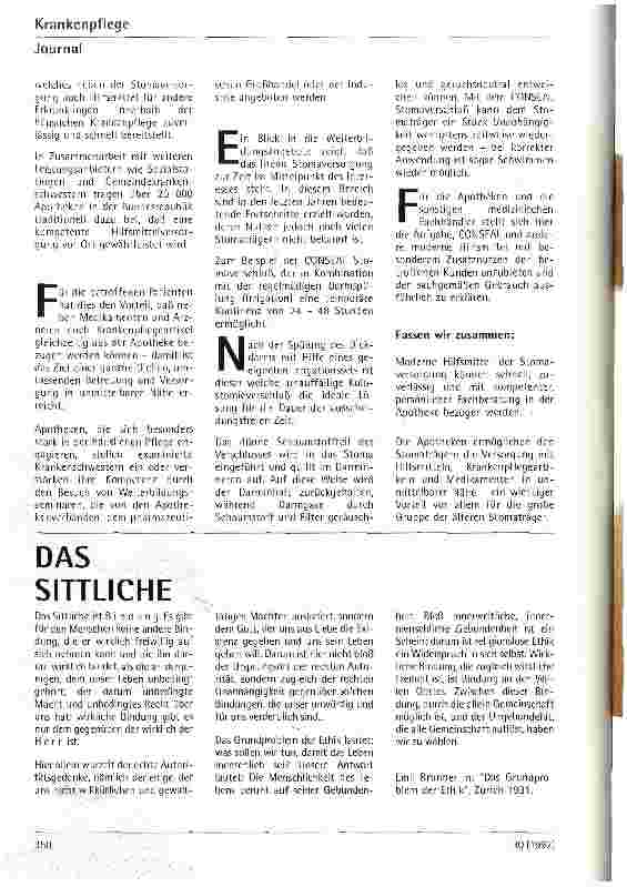 Vorschauseite 2: Die Rolle der Apotheken in der ambulanten Stomaversorgung