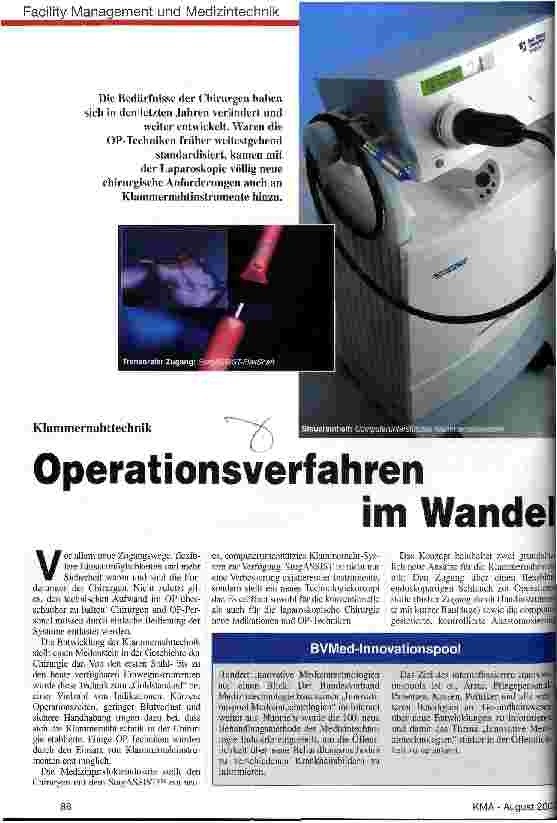 Vorschauseite 1: Operationsverfahren im Wandel