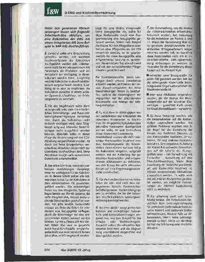 Vorschauseite 5: DRG-Kalkulation und Kostenträgerrechnung