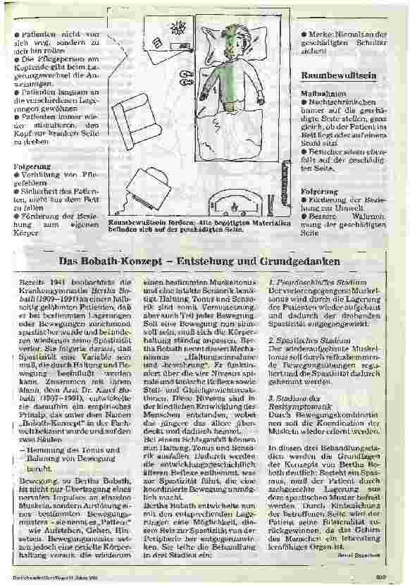Vorschauseite 2: Das Bobath-Konzept - Eine Projektarbeit in der Krankenpflegeschule -