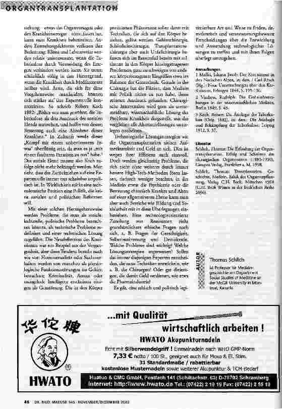 Vorschauseite 4: Die Technologisierung der Medizin