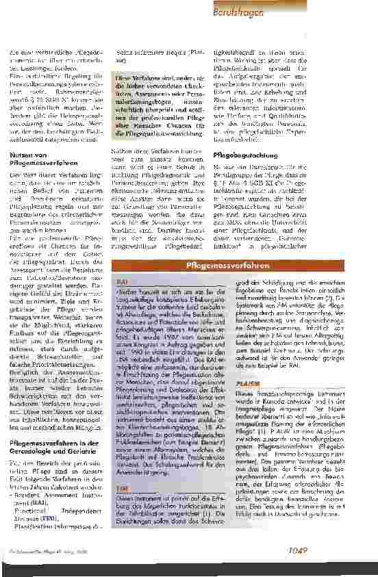 Vorschauseite 2: Aufgabenfelder & Kompetenzprofile in der professionellen Pflege alter Menschen Teil 1