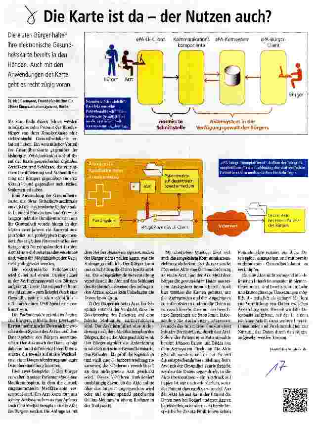 Vorschauseite 1: Die Karte ist da - der Nutzen auch?