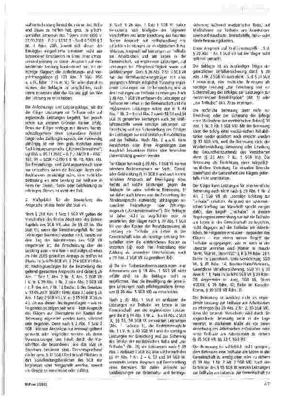Vorschauseite 2: Zu den Betreuungskosten §19 SBG VII