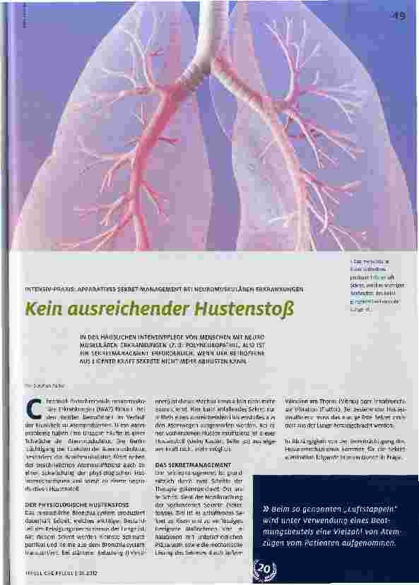 Vorschauseite 1: Kein ausreichender Hustenstoß