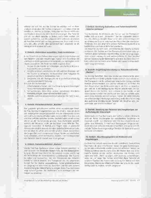 Vorschauseite 5: Häusliche Ergotherapie bei Demenz: Ergebnisse randomisierter Studien und ein Fallbeispiel aus dem WHEDA-Programm