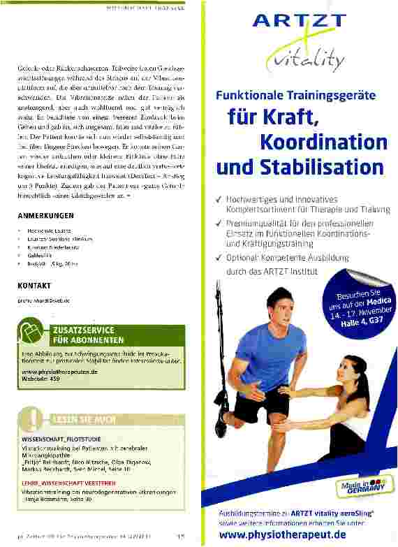 Vorschauseite 4: Vibrationstraining für eine neue Zielgruppe?