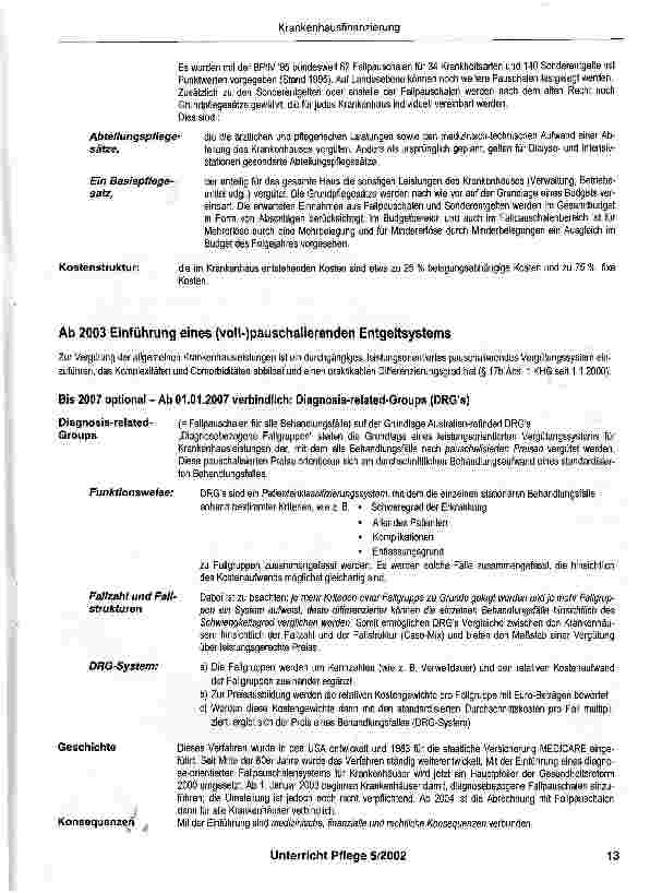 Vorschauseite 4: Grundstruktur der Krankenhausfinanzierung