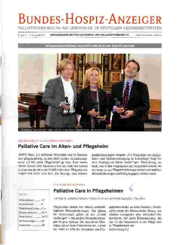 Vorschauseite 1: Palliative Care in Pflegeheimen