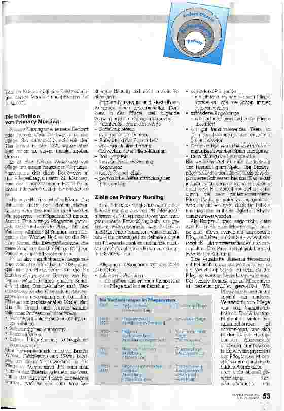 Vorschauseite 2: Ich bin Ihre Krankenschwester und für Ihre Pflege verantwortlich Auseinandersetzung mit Primary Nursing