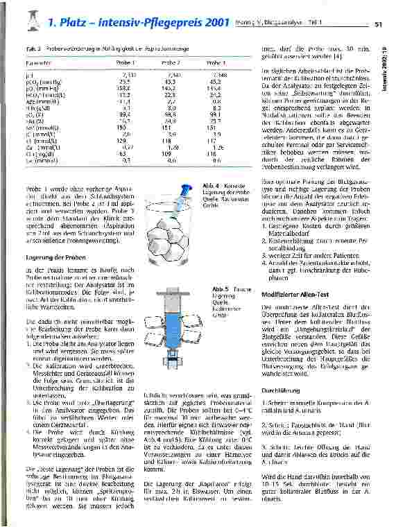 Vorschauseite 4: Blutgasanalyse - Teil 1 Einführung für pflegerische Mitarbeiter