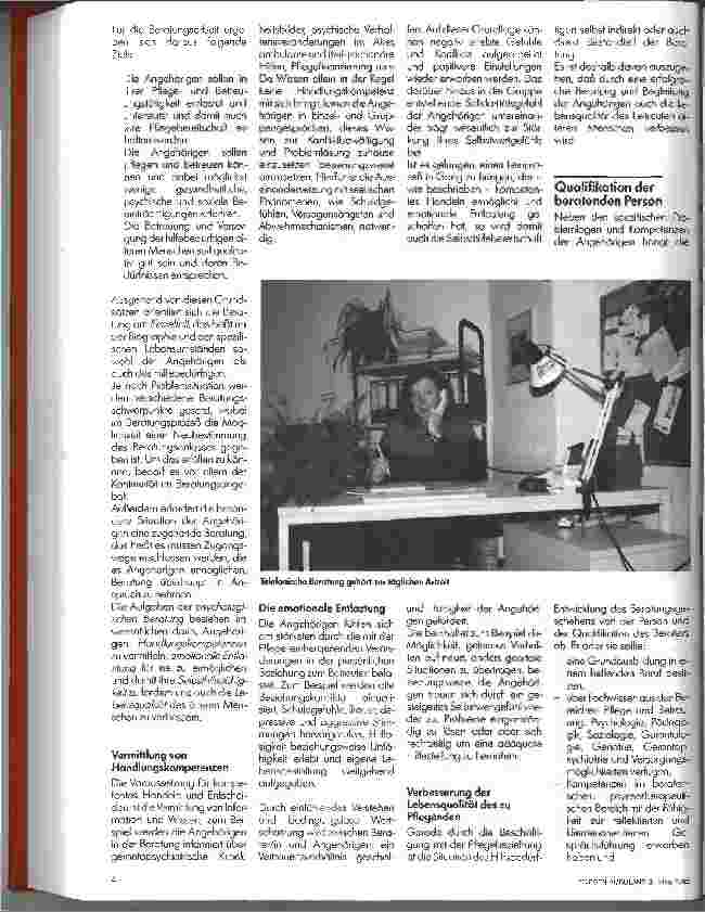 Vorschauseite 2: Angehörigenberatung in der Sozialstation