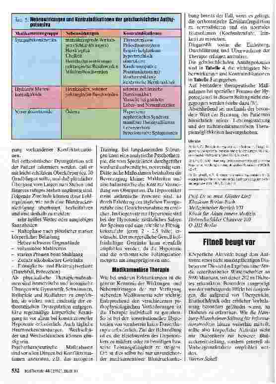 Vorschauseite 3: Erniedrigter Blutdruck - Was tun?