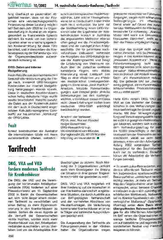 Vorschauseite 5: 14. australische Casemix-Konferenz Apples are Apples & Swings are not Roundabouts