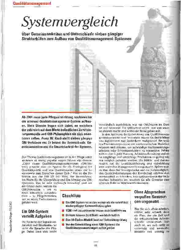 Vorschauseite 1: Systemvergleich