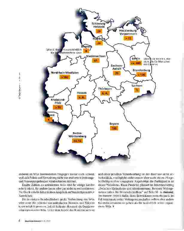 Vorschauseite 4: Ambulant betreute Wohngemeinschaften: ein Wohnund Betreuungsmodell mit Zukunft
