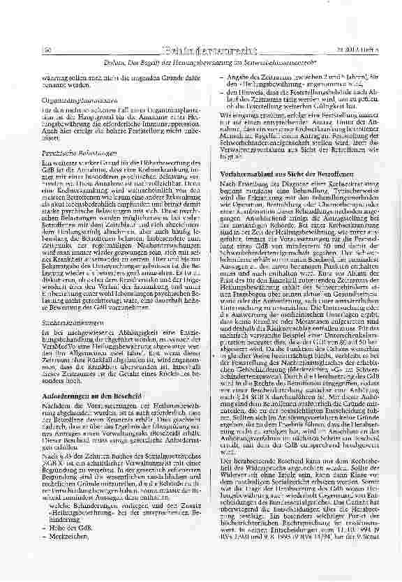 Vorschauseite 4: Der Begriff der Heilunesbewährung im Schwerbehindertenrecht