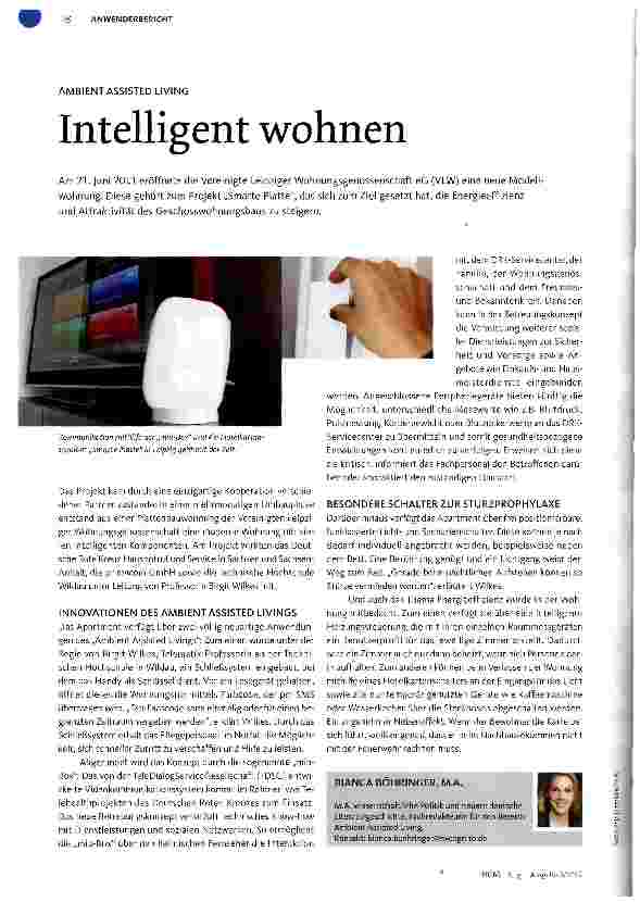 Vorschauseite 1: Intelligent wohnen