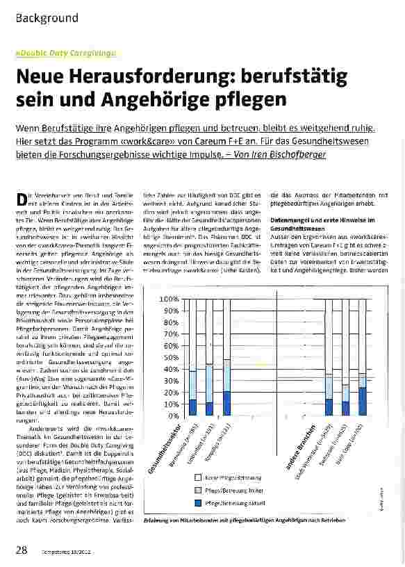 Vorschauseite 1: Neue Herausforderung: berufstätig sein und Angehörige pflegen