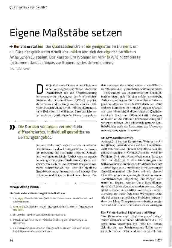 Vorschauseite 1: Eigene Maßstäbe setzen