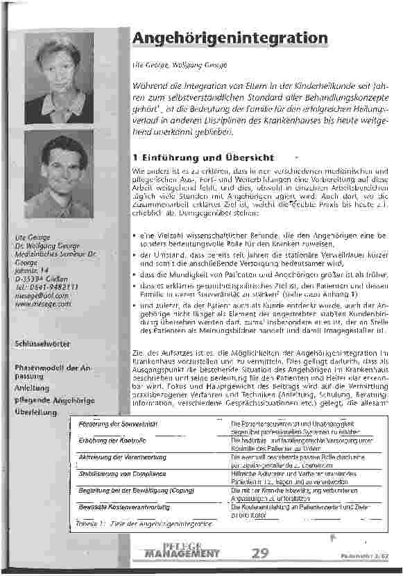 Vorschauseite 1: Angehörigenintegration