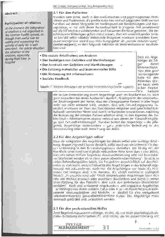 Vorschauseite 3: Angehörigenintegration