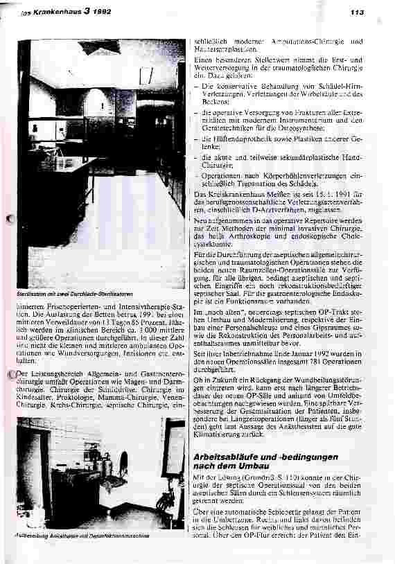 Vorschauseite 5: Neue OP-Räume im Kreiskrankenhaus Meißen