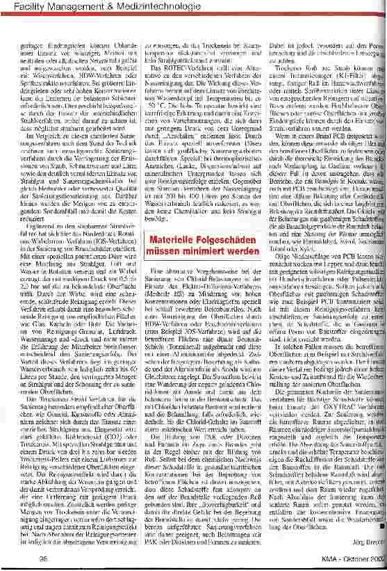 Vorschauseite 3: Schaufel und Besen sind nicht genug Brandsanierung (2)