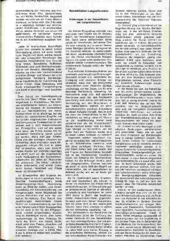 Vorschauseite 3: Bericht über den 3. Fortbildungskongreß für Krankenschwestern und Krankenpfleger (26.-28.Mai 72)