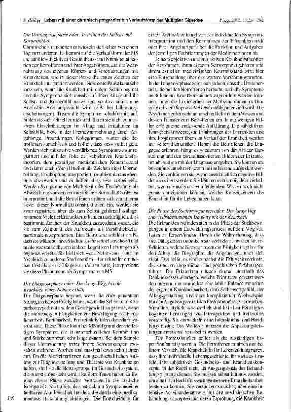 Vorschauseite 6: Leben mit einer chronisch progredienten Verlaufsform der Multiplen Sklerose - ein Balanceakt