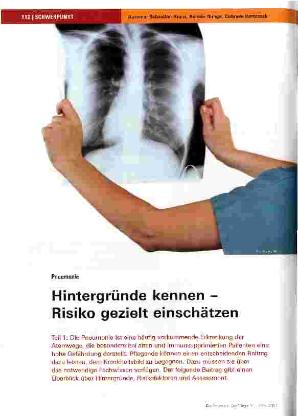 Vorschauseite 1: Hintergründe kennen -Risiko gezielt einschätzen