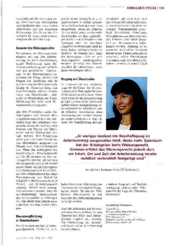 Vorschauseite 2: Das Weisungsrecht des Arbeitgebers- Inhalt und Grenzen