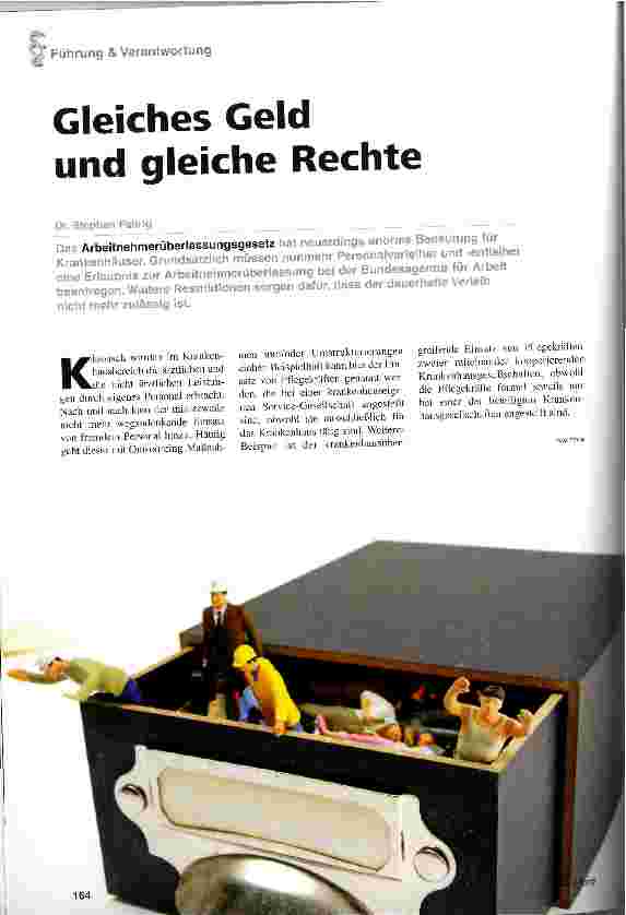 Vorschauseite 1: Gleiches Geld und gleiche Rechte