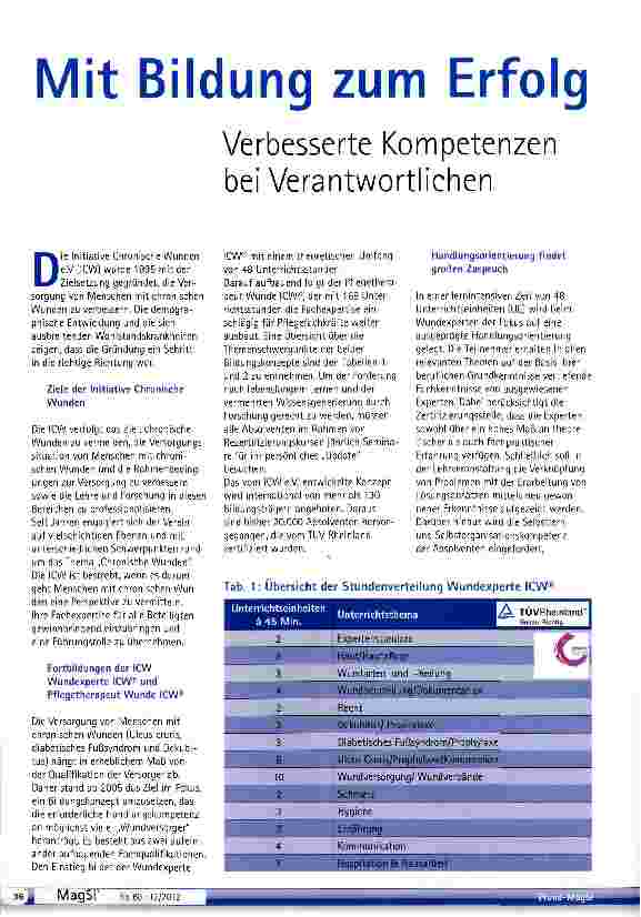 Vorschauseite 1: Mit Bildung zum Erfolg