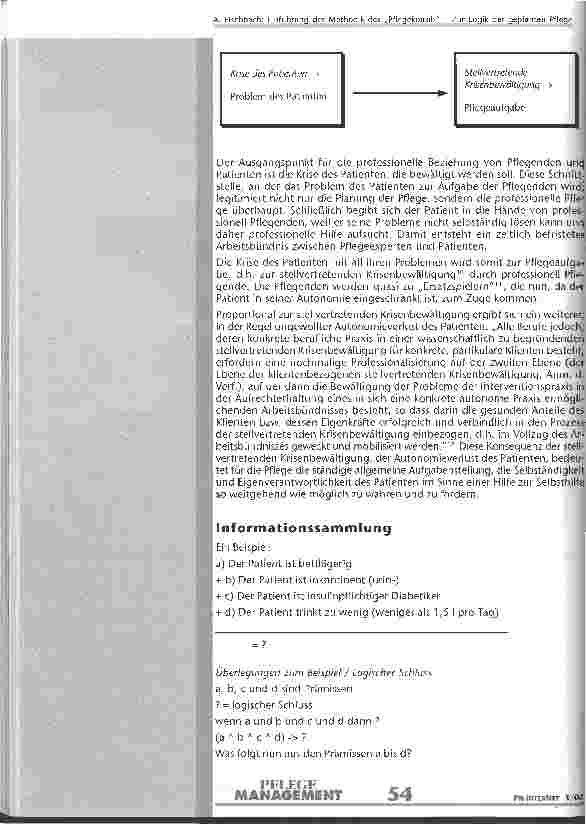 Vorschauseite 6: Einführung der Medthodik des Pflegekonsils - Zur Logik der geplanten Pflege