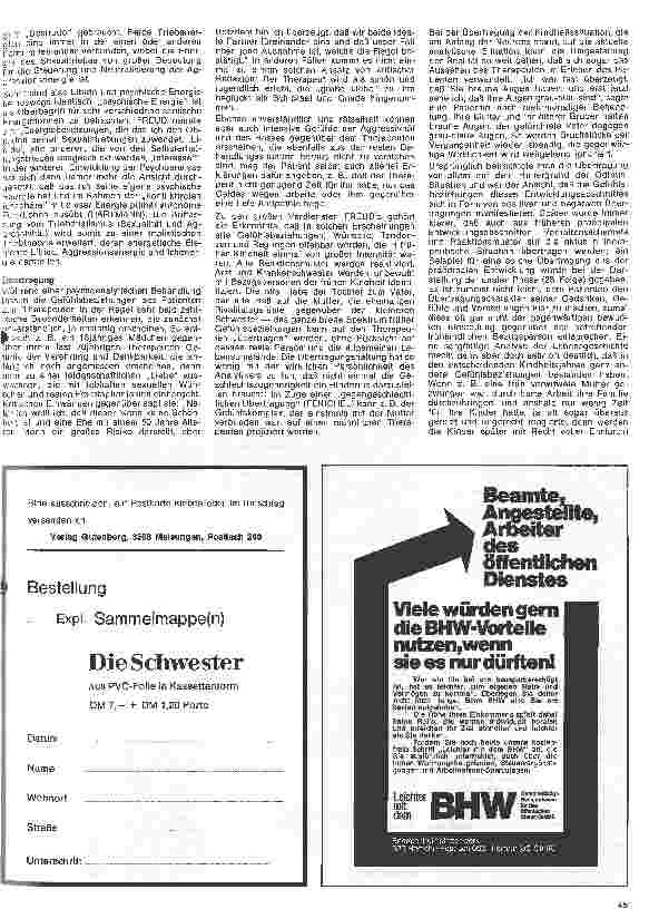 Vorschauseite 2: Die Schwester in der Psychiatrie 39. Folge: Grundlagen der Neurosenlehre B > Grundbegriffe der Psychoanalyse