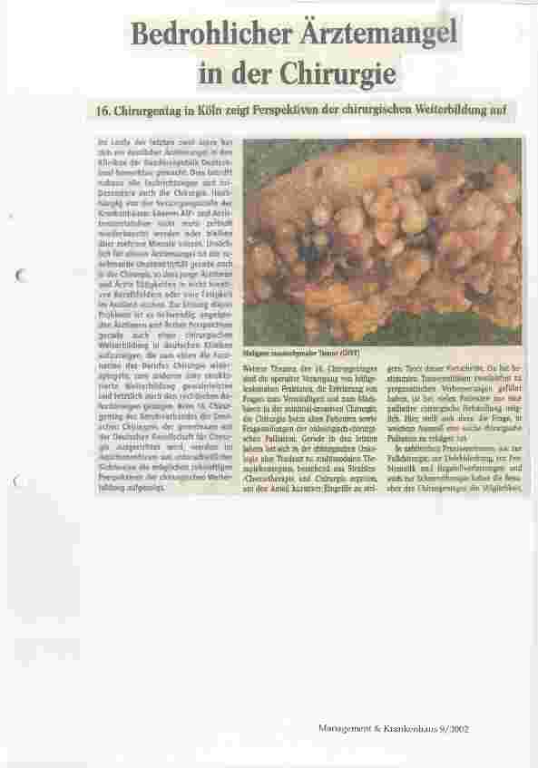 Vorschauseite 1: Orthopädenkongress 2002
