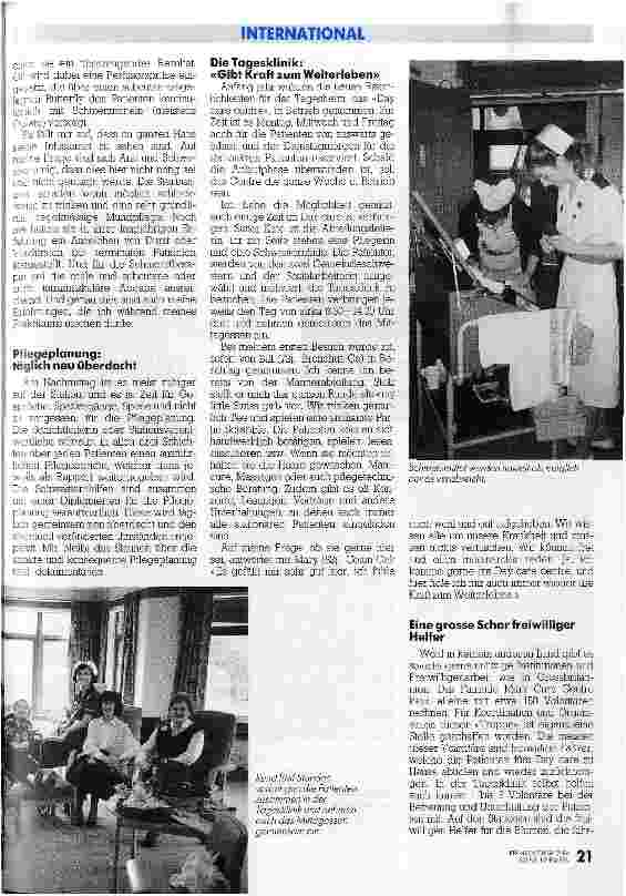 Vorschauseite 3: Ein lebensfrohes Sterbehospiz Erfahrungsbericht über ein schottisches Krebskrankenhaus