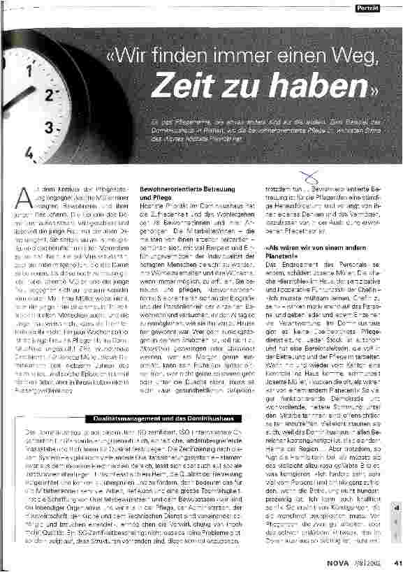 Vorschauseite 1: Wir finden immer einen Weg, Zeit zu haben